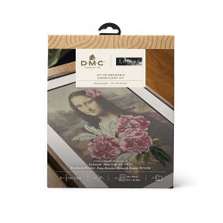 Kit de broderie traditionnelle Mona Lisa & Les Pivoines