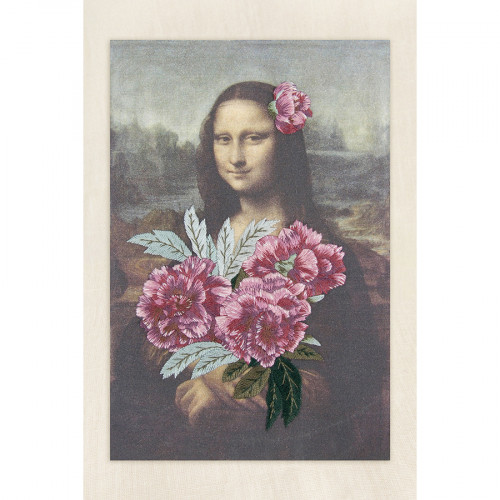 Kit de broderie traditionnelle Mona Lisa & Les Pivoines