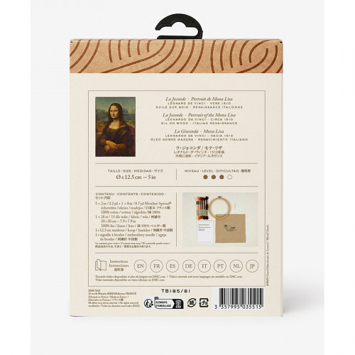 Kit de broderie traditionnelle Les Mains de Mona Lisa