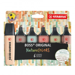 Surligneur BOSS ORIGINAL NatureCOLORS 6 pcs