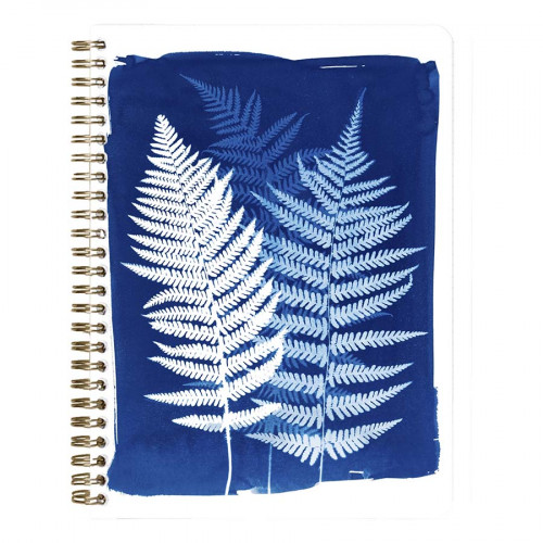 Carnet à spirale Cyanotype A5 14,8 x 21 cm 148 pages Ligné