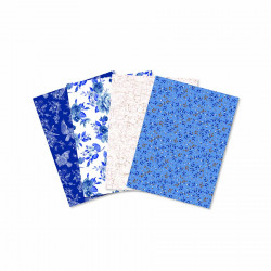 Papier Mix & Patch 30 x 40 cm 4 pcs Nuances de bleu