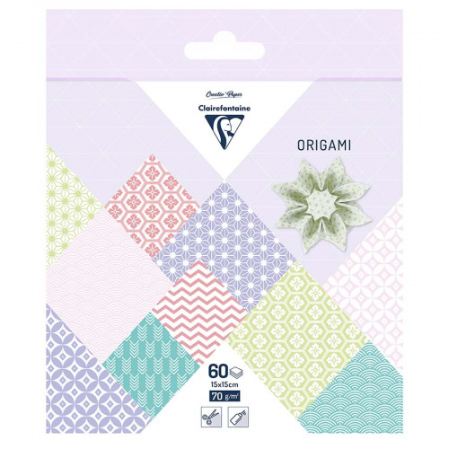 Papier Origami 60 feuilles 15 x 15 cm 70 g Printemps