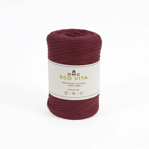 Fil crochet Eco Vita Tape Yarn 250 g Rouge 05