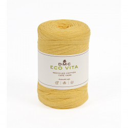 Fil crochet Eco Vita Tape Yarn 250 g Jaune 09