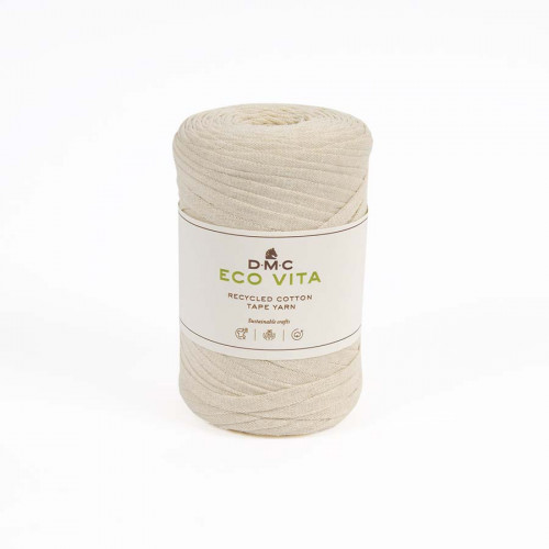 Fil crochet Eco Vita Tape Yarn 250 g Beige 103