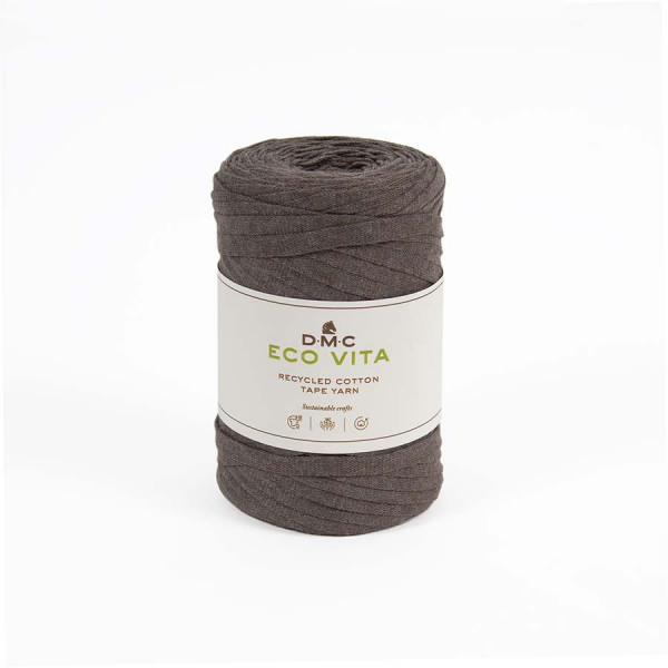 Fil crochet Eco Vita Tape Yarn 250 g Marron 11