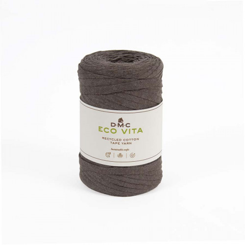 Fil crochet Eco Vita Tape Yarn 250 g Marron 11
