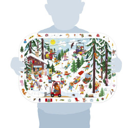 Puzzle d’observation 76 pcs Vie à la montagne