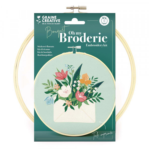 Kit de broderie partielle Bouquet