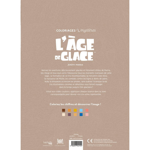Livre de coloriages mystères L'Âge de glace