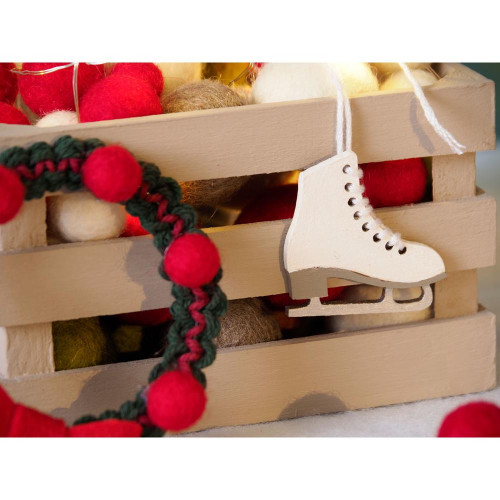 Silhouettes en bois Christmas Time 28 pcs