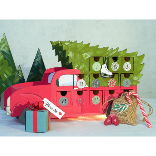 Calendrier de l'Avent 22,7 x 40 x 10,5 cm Voiture