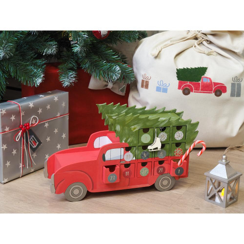 Calendrier de l'Avent 22,7 x 40 x 10,5 cm Voiture