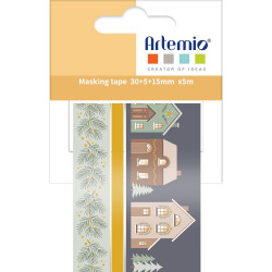 Masking Tape 15 + 30 mm x 5 m Home for Christmas