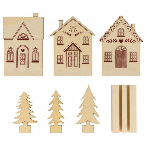 Marque-place 6 pcs Home for Christmas