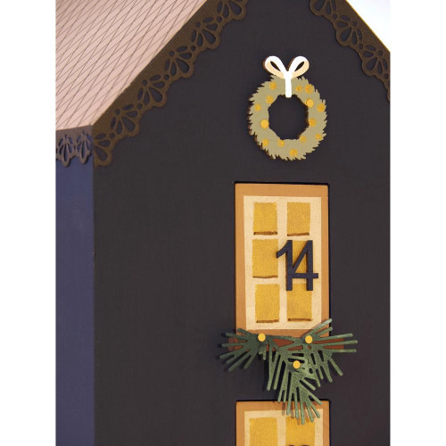 Calendrier de l'Avent 36 x 28 x 16 cm Home for Christmas