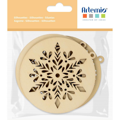 Silhouettes en bois 3 pcs Noël Fenêtre