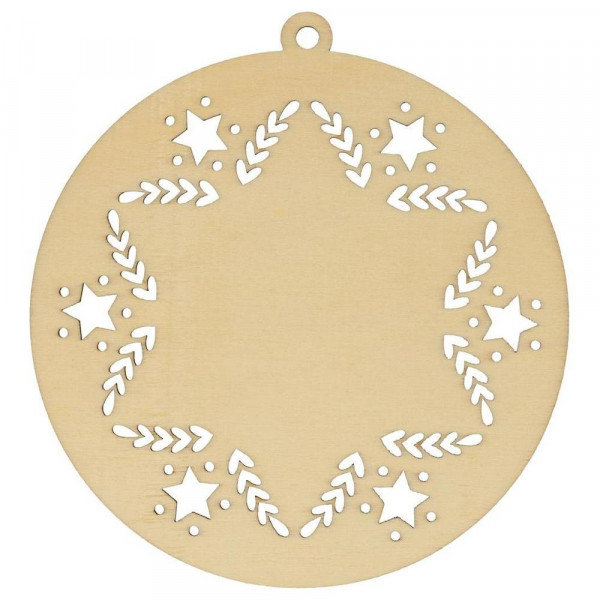 Silhouettes en bois 3 pcs Noël Étoile