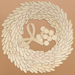 Couronne en relief Home for Christmas ø 29 cm