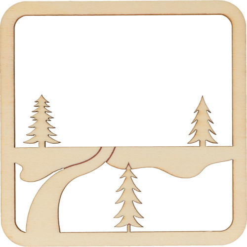 Silhouette en relief Maison 2 pcs