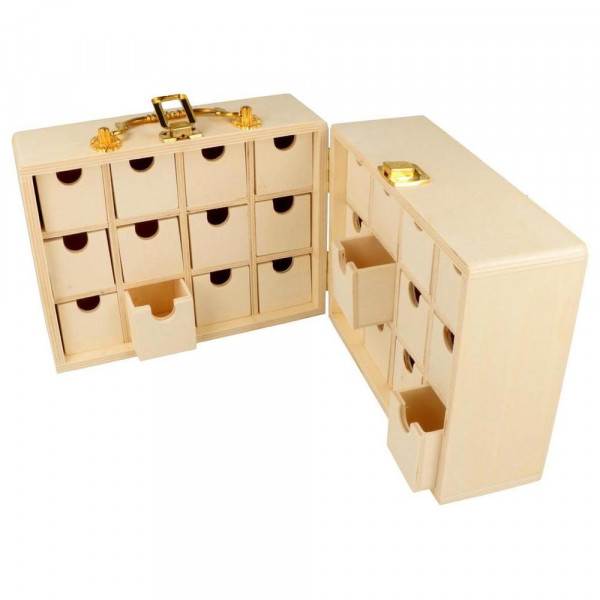 Calendrier de l'Avent 14,5 x 19 x 12,3 cm Petite valise