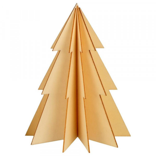 Silhouette en bois 3D Sapin 14 cm