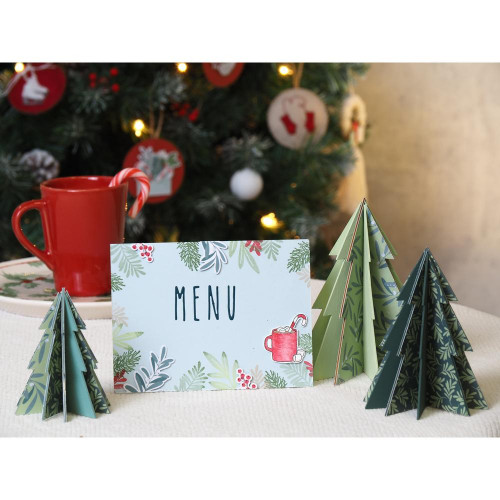 Silhouette en bois 3D Sapin 11,5 cm