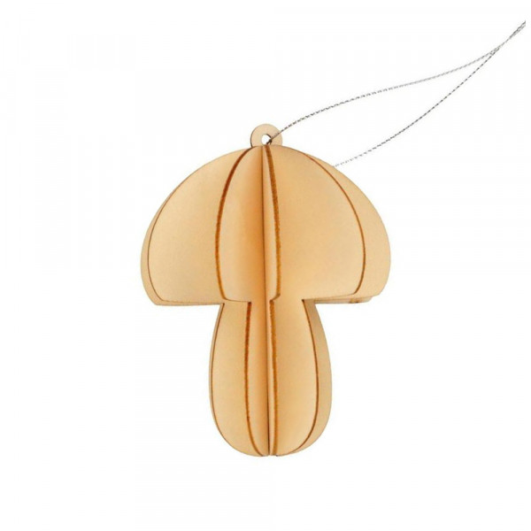 Champignon 3D en bois