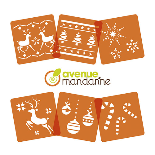 Pochoirs enfants 6 pcs Noël 2