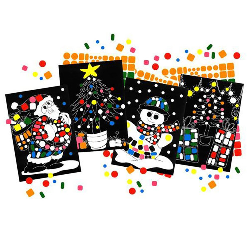 Atelier Gommettes 462 pcs + 4 planches Noël