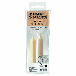 Moule à bougie Striée 14 cm