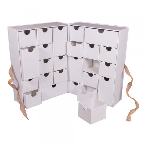 Calendrier de l'Avent 21 x 14,8 x 29 cm Boîte dépliable