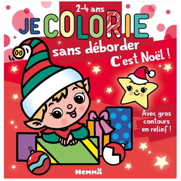 Album de coloriage Je colorie sans déborder C'est Noël !