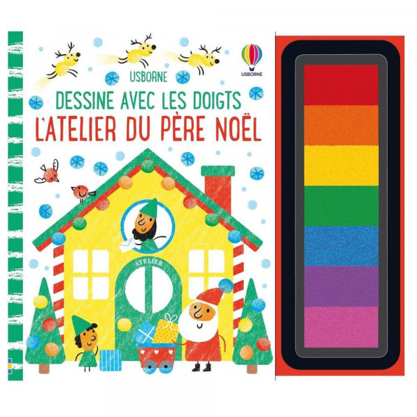 Livre dessine avec les doigts L'atelier du Père Noël