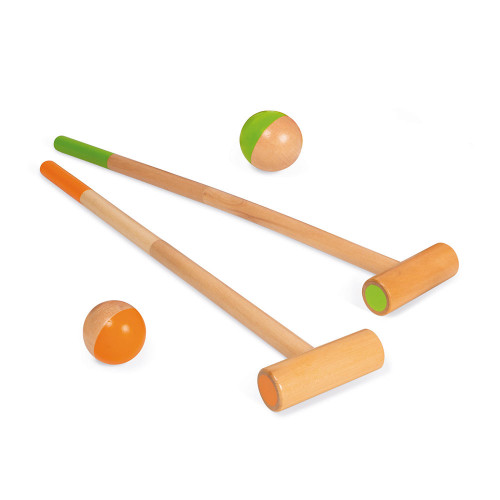 Jeu d'adresse Croquet en bois Animaux de la forêt