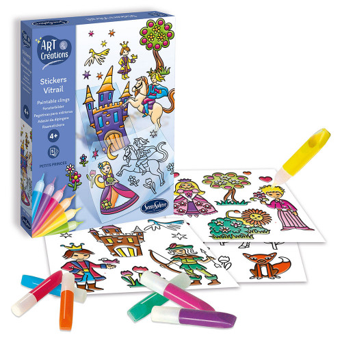 Coffret Art & Créations Stickers vitrail Petits princes