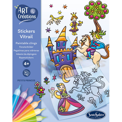 Coffret Art & Créations Stickers vitrail Petits princes