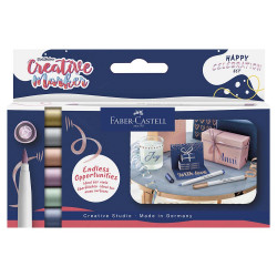 Coffret de 6 Marker Gofa Brush Happy Celebration  - Faber Castell