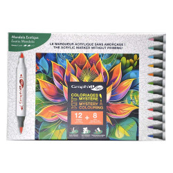 GRAPH'IT GO Kit Coloriage Mystère - EXOTIC MANDALA Oz