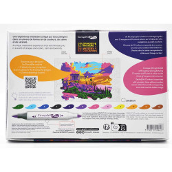 GRAPH'IT GO Kit Coloriage Mystère - CITY SUNSET - Oz