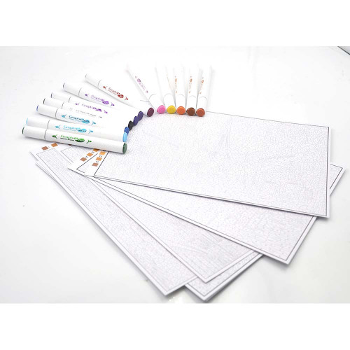 GRAPH'IT GO Kit Coloriage Mystère - CITY SUNSET - Oz