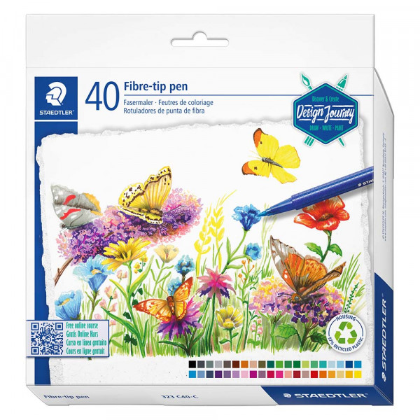 Etui Color 40 feutres de coloriage triplus - Staedtler