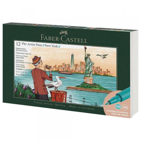 Feutres Pitt Artist Pen Set New York 12 pcs - Faber-Castell