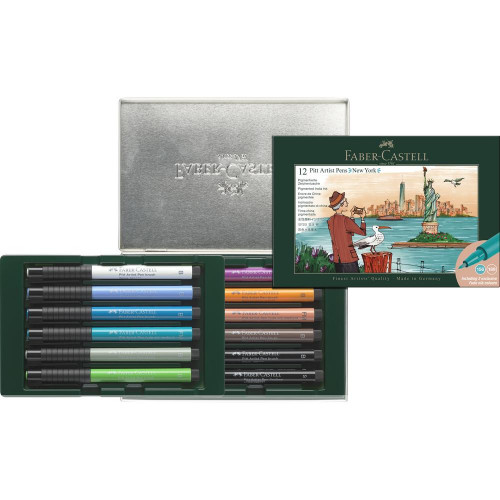 Feutres Pitt Artist Pen Set New York 12 pcs - Faber-Castell