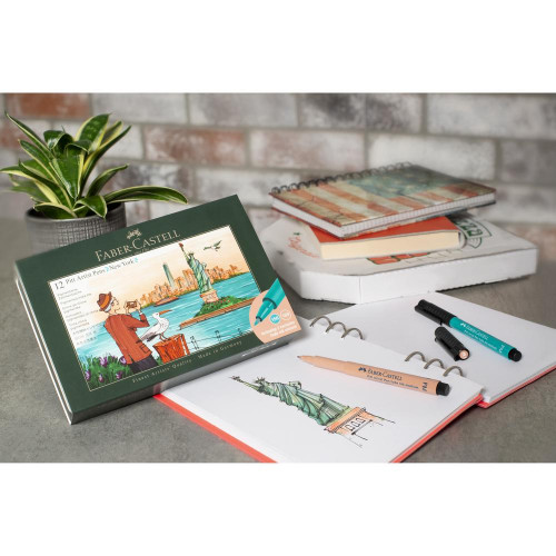 Feutres Pitt Artist Pen Set New York 12 pcs - Faber-Castell
