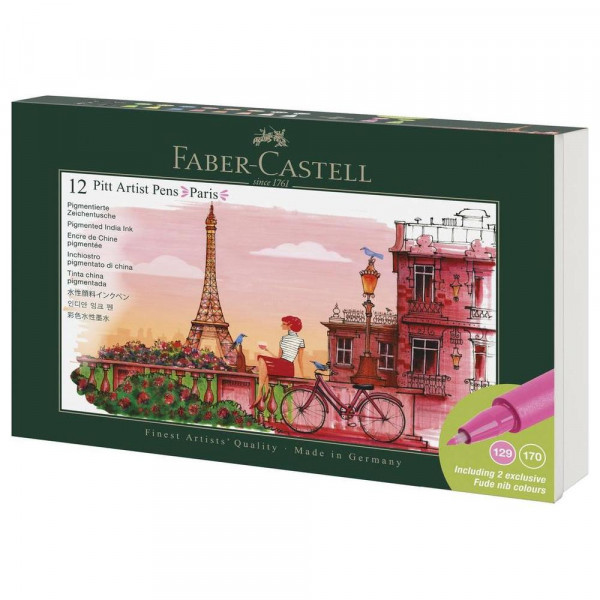Feutres Pitt Artist Pen Set Paris 12 pcs - Faber-Castell