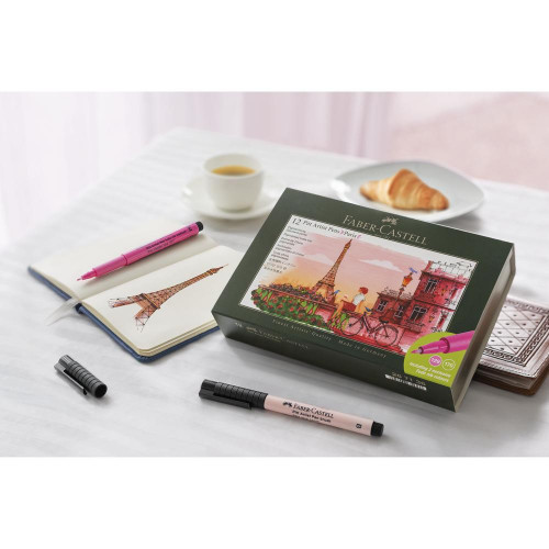 Feutres Pitt Artist Pen Set Paris 12 pcs - Faber-Castell