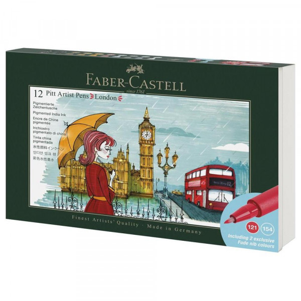 Feutres Pitt Artist Pen Set London 12 pcs - Faber-Castell