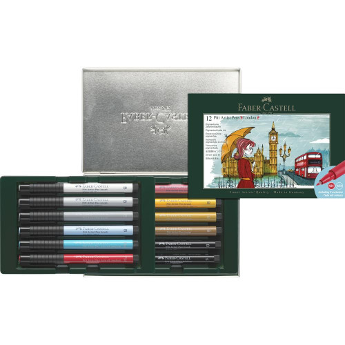 Feutres Pitt Artist Pen Set London 12 pcs - Faber-Castell